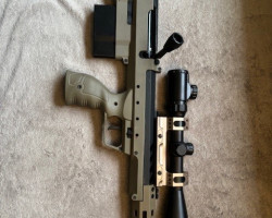 SRS Silver Black sniper riffle - Used airsoft equipment