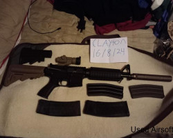 M4 combat machine + mags - Used airsoft equipment