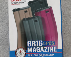 G&G GR16 PINK MAGAZINES x5 - Used airsoft equipment