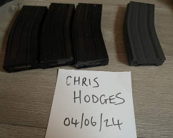 3x Nuprol magazines & 1x G&g - Used airsoft equipment