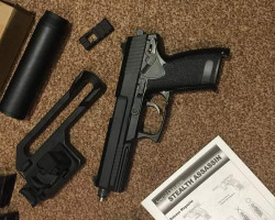 Upgraded MK23 Pistol + Extras - Used airsoft equipment