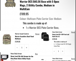 plate carrier + plates - Used airsoft equipment