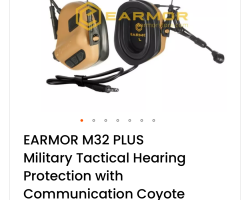 Earmor headset and push talk - Used airsoft equipment