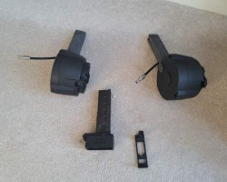 Mp9 hpa drum mags & m4 adapter - Used airsoft equipment