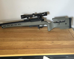 Tac41 sniper rifle with scope - Used airsoft equipment