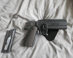 M1911 pistol and mag/holster - Used airsoft equipment